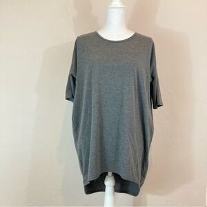 Women’s Lularoe Irma Heathered Gray Tunic Top Size XS 2 4